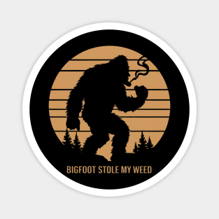 Bigfoot stole my weed Magnet